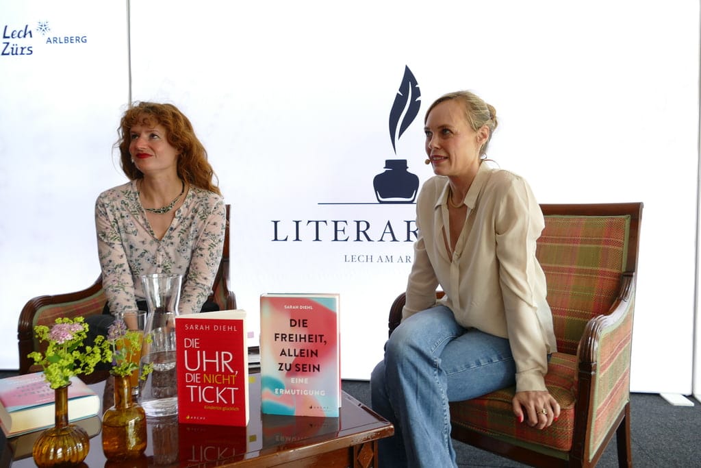 Sarah Diehl und Nicola Steiner beim Literaricum Lech 2023