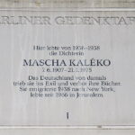 Gedenktafel Mascha Kaléko
