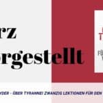 Timothy Snyder - Über Tyrannei