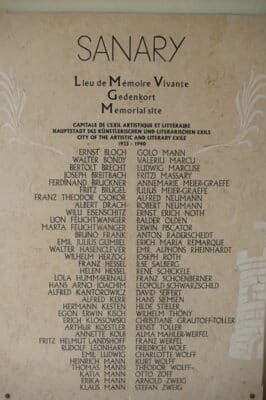 Gedenktafel Sanary-sur-mer 